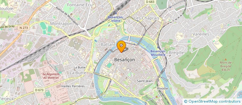 localisation de l'entreprise FEDER FRANCAISE MONTAGNE ET ESCALADE  BESANCON