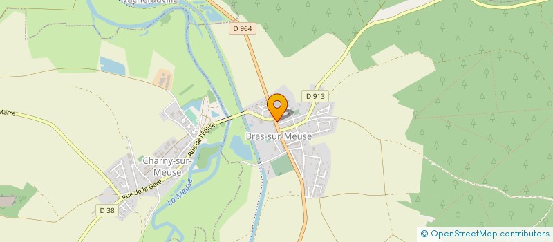 localisation de l'entreprise FEDER MAISON RURAL INSTIT RURAUX EDUCAT à BRAS-SUR-MEUSE