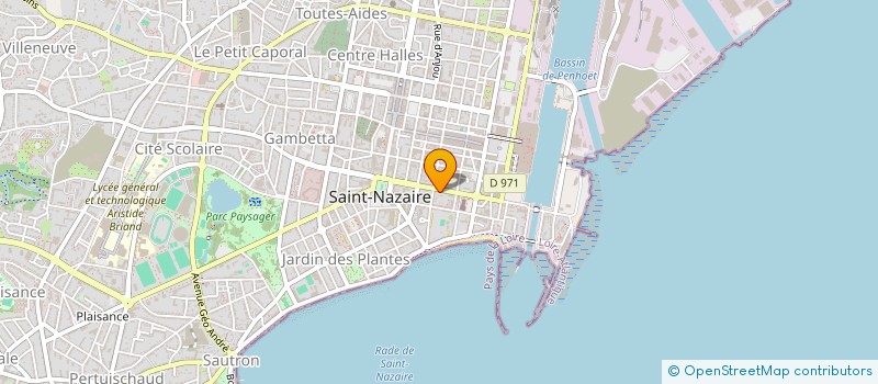 localisation de l'entreprise FEDER MUSICALE CULTU LOIRE ATLANTIQUE  SAINT-NAZAIRE