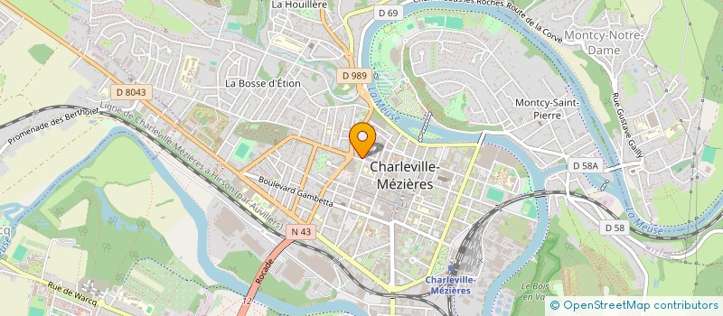 localisation de l'entreprise FEDER MUTILES DU TRAVAIL  CHARLEVILLE-MEZIERES