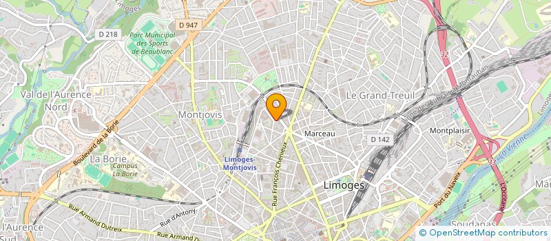localisation de l'entreprise FEDER NAT ANCIENS COMBAT ALGER à LIMOGES