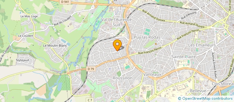 localisation de l'entreprise FEDER NAT ANCIENS COMBATTANTS à LIMOGES