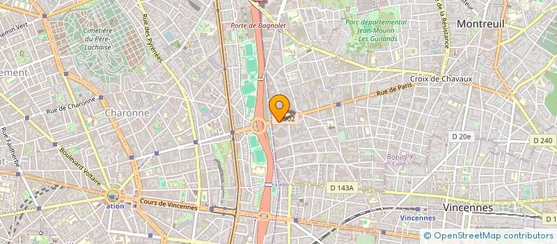 localisation de l'entreprise FEDER NAT TRAVAILLEUR DU BOIS AMEUBLEMEN à MONTREUIL