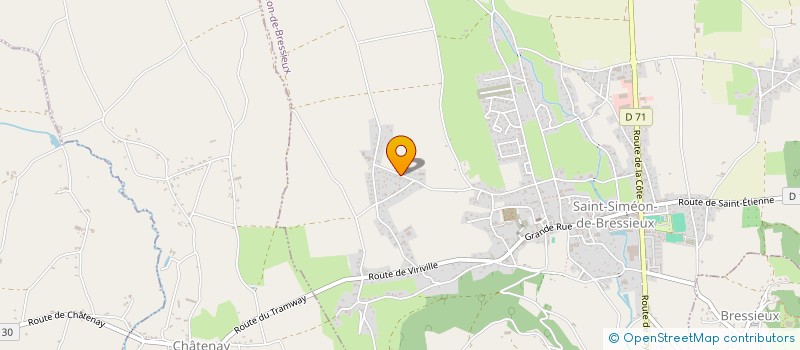 localisation de l'entreprise FEDER NATIONALE MAIRES RURAUX S.ISERE  SAINT-PIERRE-DE-BRESSIEUX