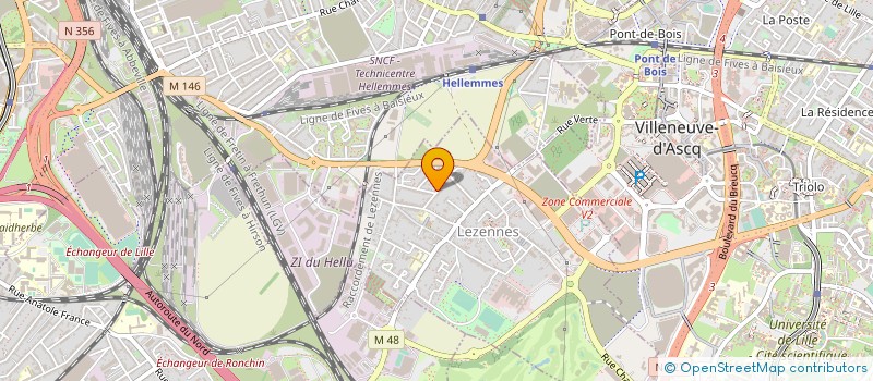 localisation de l'entreprise FEDER NORD MOUVT JEUNES COMMUNIST FRANCE à LILLE