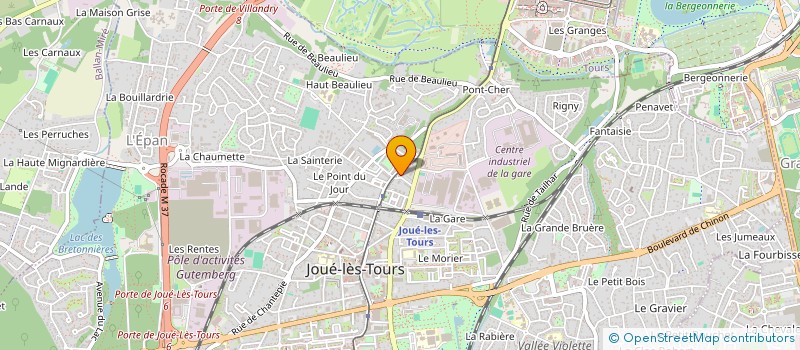localisation de l'entreprise FEDER OEUVR LAIQUE INDRE LOIRE à JOUE-LES-TOURS