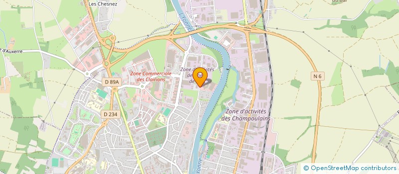 localisation de l'entreprise FEDER OEUVRES COMPL ECOLE PUBL YONNE à AUXERRE