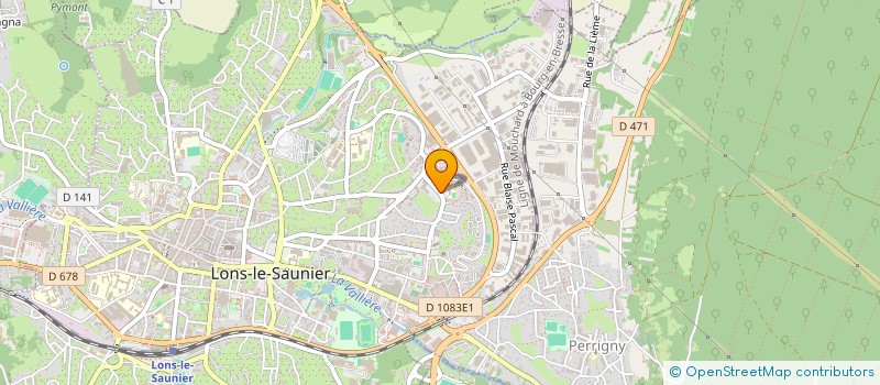 localisation de l'entreprise FEDER OEUVRES LAIQUES JURA à LONS-LE-SAUNIER