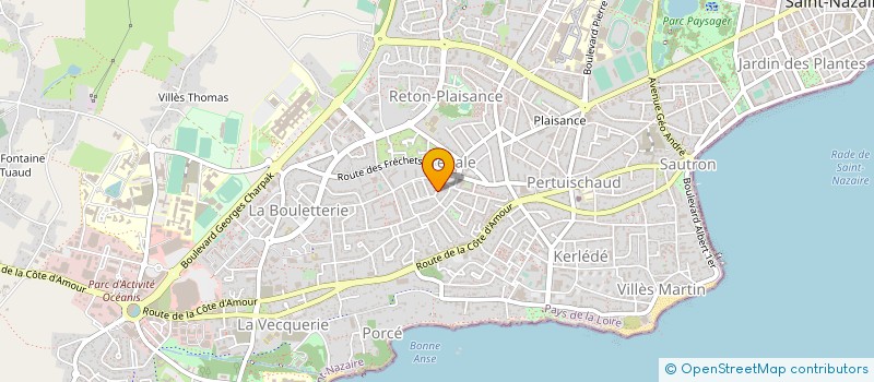 localisation de l'entreprise FEDER PAYS LOIRE BATTERIES ET FANFARES  SAINT-NAZAIRE