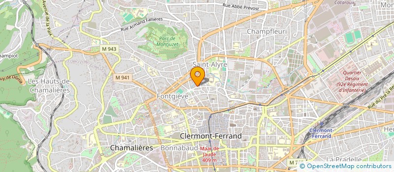 localisation de l'entreprise FEDER REG AUVERGNE CRECHES AUTOGEREES  CLERMONT-FERRAND