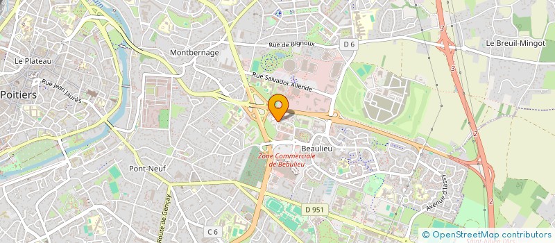 localisation de l'entreprise FEDER REG CYNEGETIQUE POITOU-CHARENTES à POITIERS