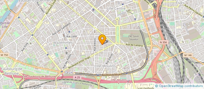 localisation de l'entreprise FEDER SYNDICALE DES P T T F O à LILLE