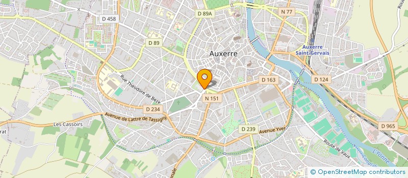 localisation de l'entreprise FEDER TRAVAILLEURS P T T à AUXERRE
