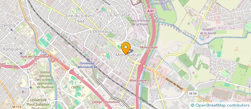 localisation de l'entreprise FEDERA COMPAGNONNIQUE METIERS BATIMENT à TOULOUSE