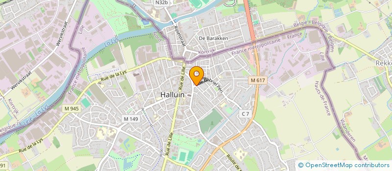 localisation de l'entreprise FEDERALYS  HALLUIN