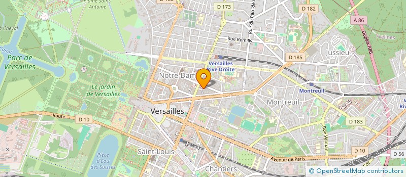 localisation de l'entreprise FEDERAT CHARCUTERIE ILE FRANCE à VERSAILLES