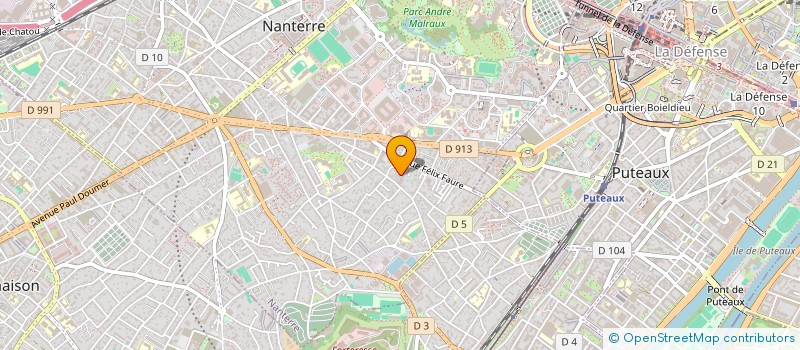 localisation de l'entreprise FEDERAT CVAV DE NANTERREE à NANTERRE