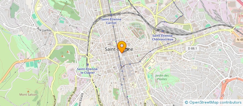 localisation de l'entreprise FEDERAT DEBITANTS TABAC  SAINT-ETIENNE