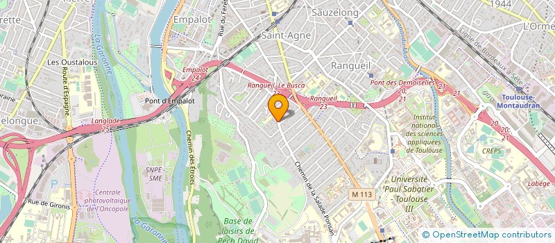 localisation de l'entreprise FEDERAT DEPARTEMENT DES MJC HTE-GARONNE à TOULOUSE