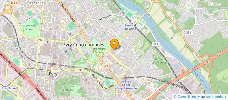 localisation de l'entreprise FEDERAT DES OEUVRES LAIQUES DE L'ESSONNE à EVRY-COURCOURONNES
