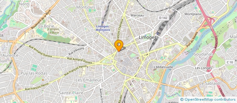 localisation de l'entreprise FEDERAT LIMOUSINE ACTION DEVELOPPEMENT à LIMOGES