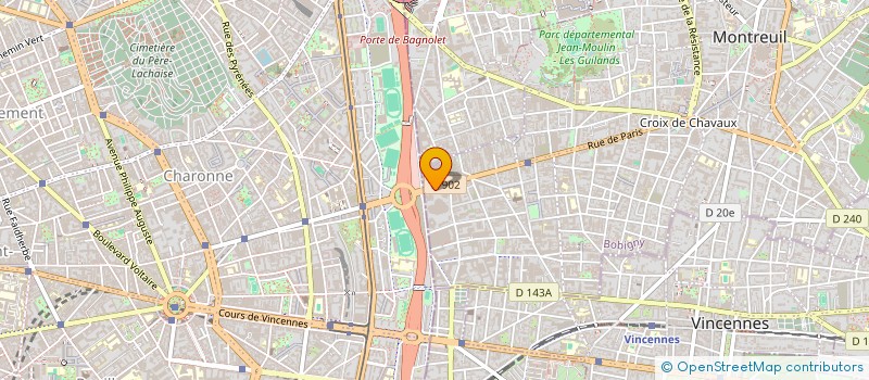 localisation de l'entreprise FEDERAT NAT AGROALIMENTAIRE FORESTIERE à MONTREUIL