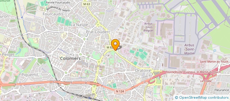 localisation de l'entreprise FEDERAT SPORTIVE GYMNIQUE DU TRAVAIL à COLOMIERS