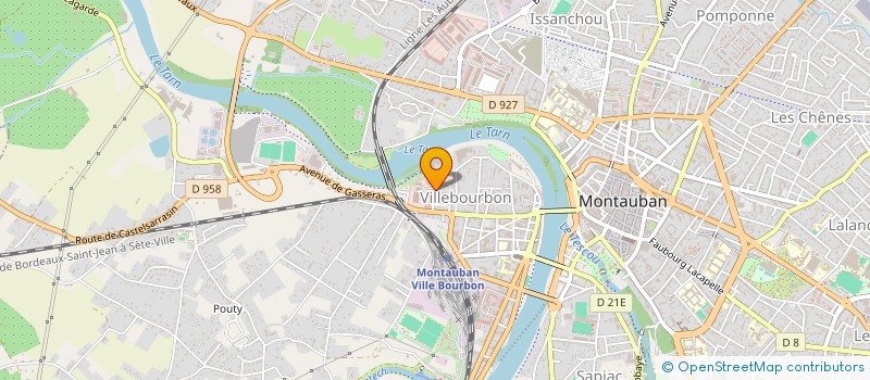 localisation de l'entreprise FEDERAT SPORTIVE GYMNIQUE DU TRAVAIL  MONTAUBAN