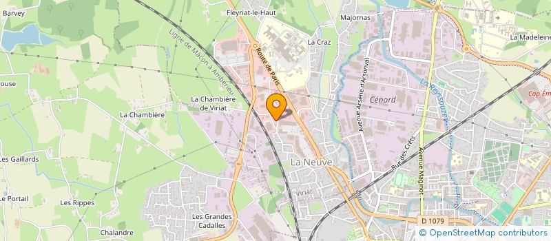 localisation de l'entreprise FEDERATION ADMR DE L'AIN à VIRIAT