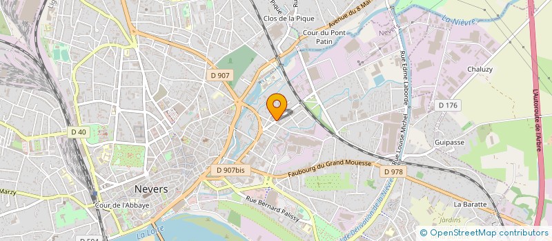 localisation de l'entreprise FEDERATION ADMR DE LA NIEVRE à NEVERS