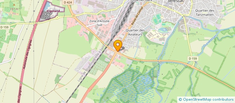 localisation de l'entreprise FEDERATION ALSACIENNE DES RADIOS ASOCIATIVES  SELESTAT