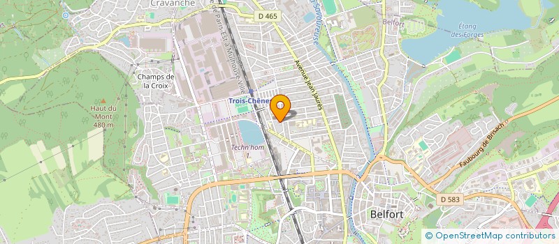 localisation de l'entreprise FEDERATION AMIS ORGUES TERRITOIRE BELFORT  VESCEMONT