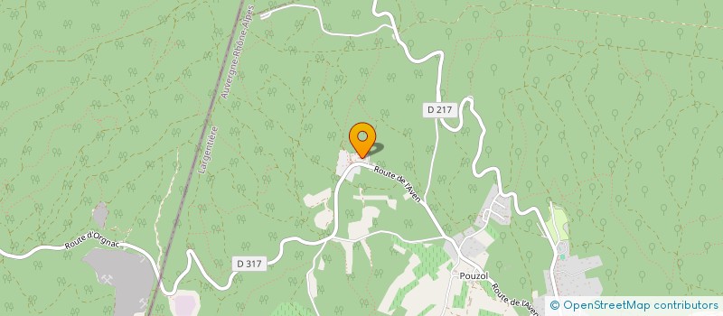 localisation de l'entreprise FEDERATION ARDECHOISE DE LA RECHERCHE PREHISTORIQUE ET ARCHEOLOGIQUE - FARPA  ORGNAC-L'AVEN