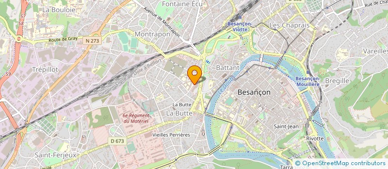 localisation de l'entreprise FEDERATION ASS DE COMMERCANTS DU DOUBS à BESANCON