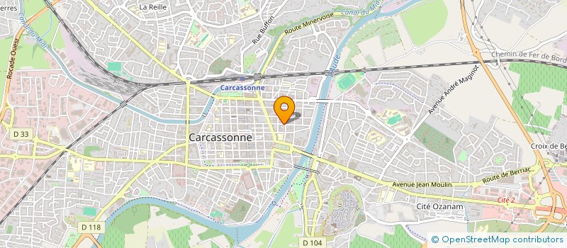 localisation de l'entreprise FEDERATION AUDOISE LEO LAGRANGE à CARCASSONNE