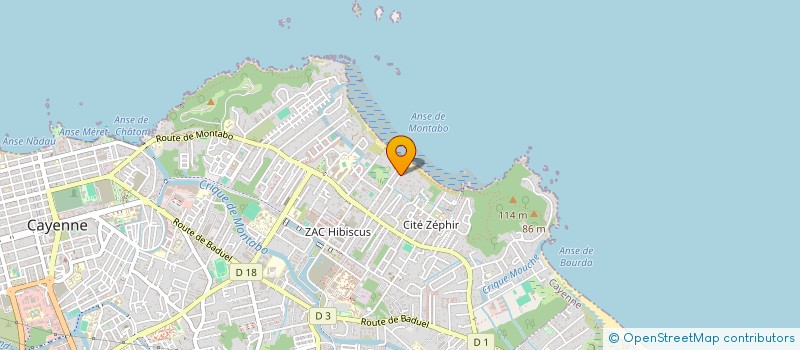 localisation de l'entreprise FEDERATION AUTONOME DES PARENTS D'ELEVES ET ETUDIANTS DE GUYANE  CAYENNE