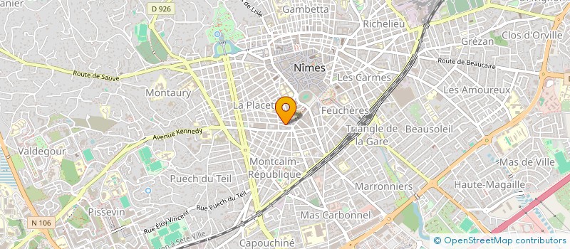 localisation de l'entreprise FEDERATION AVEUGLES DE FRANCE  NIMES