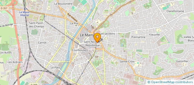 localisation de l'entreprise FEDERATION B T P SARTHE  LE MANS