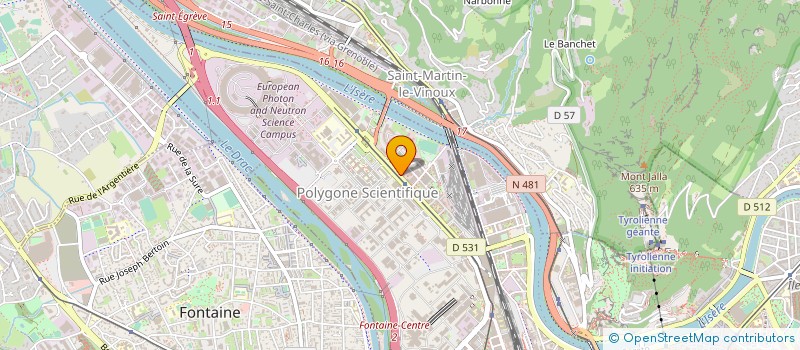 localisation de l'entreprise FEDERATION BATIMENT TRAVAUX PUBLICS ISER à GRENOBLE