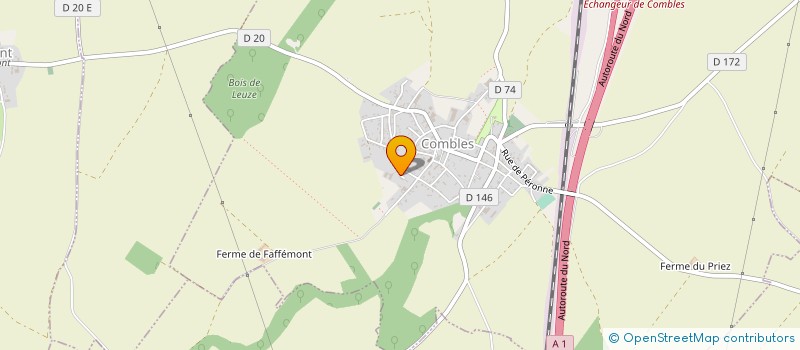 localisation de l'entreprise FEDERATION BI DEPARTEMENTALE DES FOYERS RURAUX DE LA SOMME ET DE L AISNE à COMBLES
