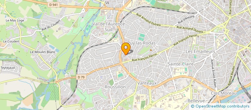 localisation de l'entreprise FEDERATION CAF CENTRE OUEST ATLANTIQUE à LIMOGES
