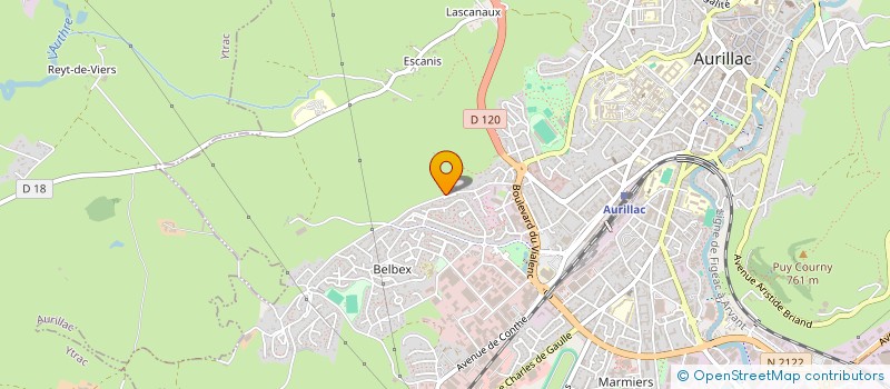 localisation de l'entreprise FEDERATION CANTAL DU PCF à AURILLAC