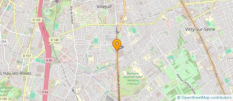 localisation de l'entreprise FEDERATION CFTC MEDIA +  VILLEJUIF