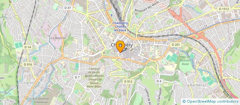 localisation de l'entreprise FEDERATION CHAMBERY EN VILLE  CHAMBERY