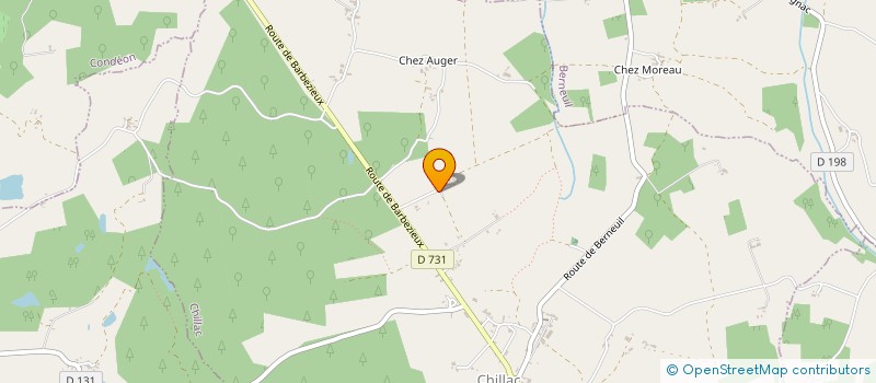 localisation de l'entreprise FEDERATION CHARENTE DES CERCLES ECHECS  CHILLAC