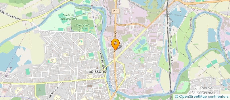 localisation de l'entreprise FEDERATION CNL DE L'AISNE à SOISSONS