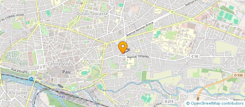localisation de l'entreprise FEDERATION COEUR PYRENEES ADOUR à PAU