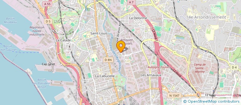 localisation de l'entreprise FEDERATION COMMERCE EN 13 à MARSEILLE 15EME
