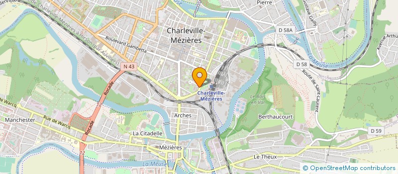 localisation de l'entreprise FEDERATION COMMERCIALE ET ARTISANALE  CHARLEVILLE-MEZIERES