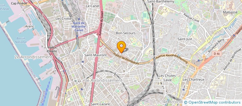 localisation de l'entreprise FEDERATION COMPAGNONNIQUE REGIONALE DE MARSEILLE à MARSEILLE